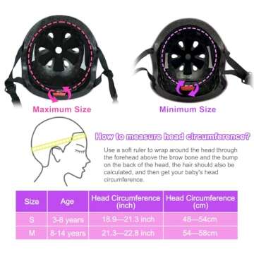 Wisekiddy Kids Bike Helmet Toddler Helmets for Kids 3-5-8 Years Girls Boys Youth Bicycle Helmet for ...