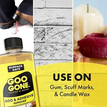 Goo Gone Adhesive Remover 8 Oz - Safe Sticker Remover