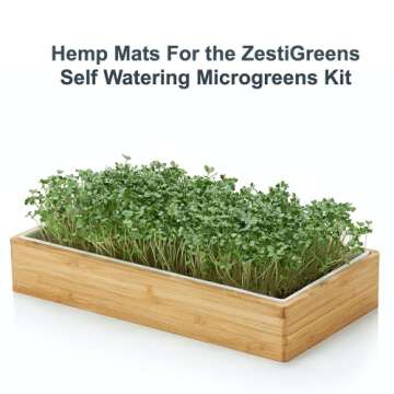 Hemp Mats for ZestiGreens Microgreens & Wheatgrass Kit