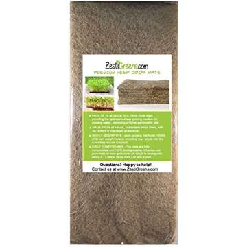 Hemp Mats for ZestiGreens Microgreens & Wheatgrass Kit