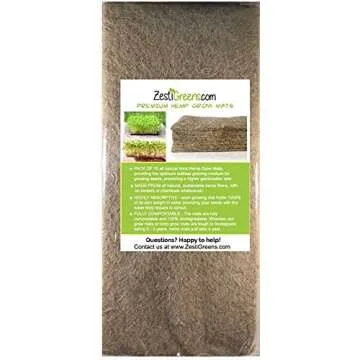 Hemp Mats for ZestiGreens Microgreens & Wheatgrass Kit