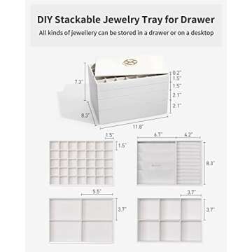 Elegant Vlando Jewelry Organizer Tray for Stylish Storage