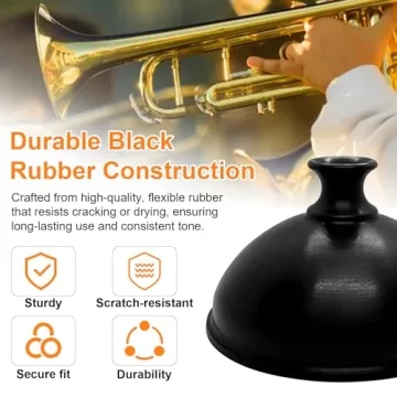Durable Trumpet Plunger Mute for Classic Wah-Wah Sound