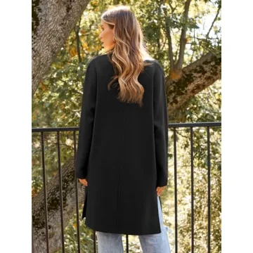 LILLUSORY Women's Stylish Cashmere Sweater Coat