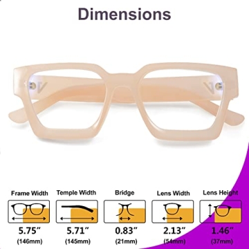 VISOONE Blue Light Blocking Glasses for Stylish Eye Protection