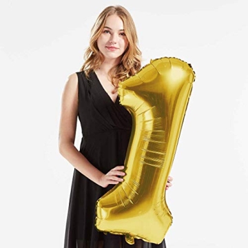 Gold Foil 100 Jumbo Balloons for Celebrations