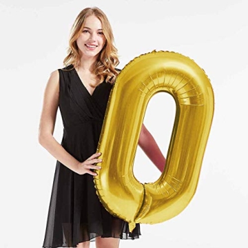 Gold Foil 100 Jumbo Balloons for Celebrations