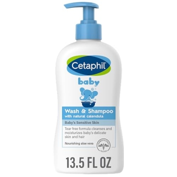 Cetaphil Baby Wash & Shampoo with Organic Calendula - Gentle Tear Free Cleanser