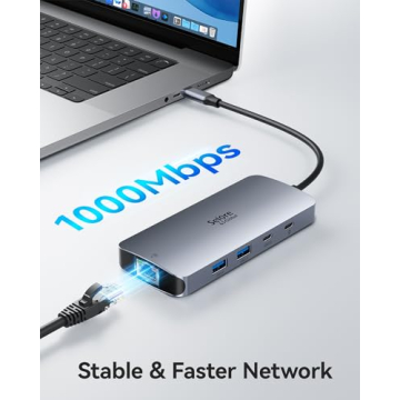 USB C Docking Station for Triple 4K Display