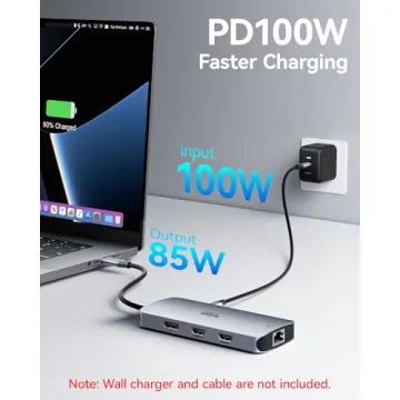 USB C Docking Station for Triple 4K Display