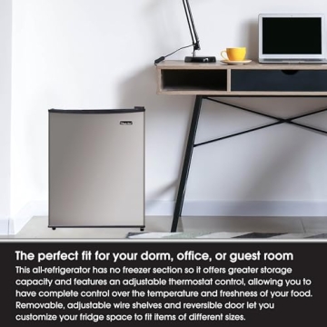 Magic Chef Mini Refrigerator for Office or Dorms 2.4 Cubic Feet