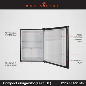 Magic Chef Mini Refrigerator for Office or Dorms 2.4 Cubic Feet
