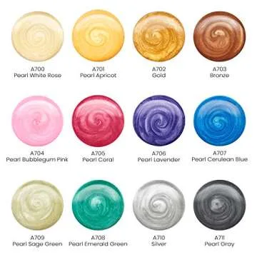 ARTEZA Metallic Gouache Paint Set - 12 High Pigmented Colors in Easy-to-Use Tubes