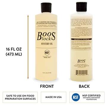 John Boos Maple Wood Reversible Cutting Board (24 x 18 Inches) and John Boos MYSB Mystery Butcher Block Oil (16 Ounce Bottle)