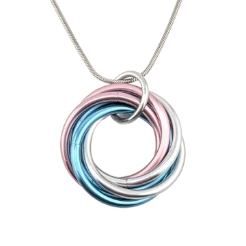 Möbii Pride Jewelry - Stylish Fidget Keychains, Necklaces, Earrings - by Steel Lynx (24in SNAKE Sta...