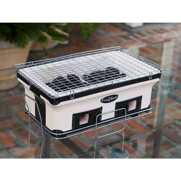 Fire Sense Yakatori Charcoal Grill - Large BBQ Grill