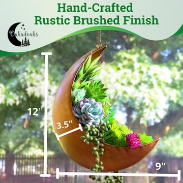 Hanging Moon Planter - Unique Succulent Gifts for Women