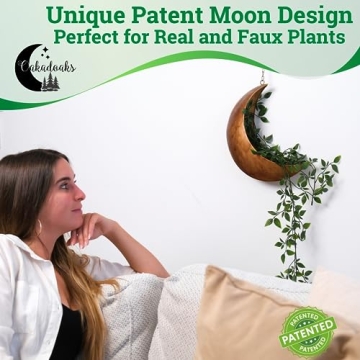 Hanging Moon Planter - Unique Succulent Gifts for Women