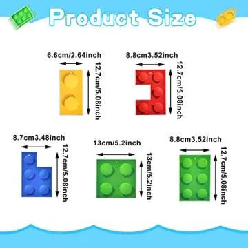 Vibrant 23 Pieces Building Block Party Supplies Set