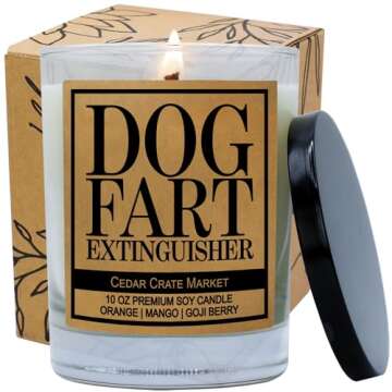 Funny Dog Candles for Dog Lovers, Dog Gifts for Dog Lovers Dog Mom Gifts for Women, Pet Mom, Fur Mam...