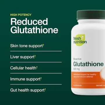 Fresh Nutrition's Vegan Glutathione Supplement Capsules