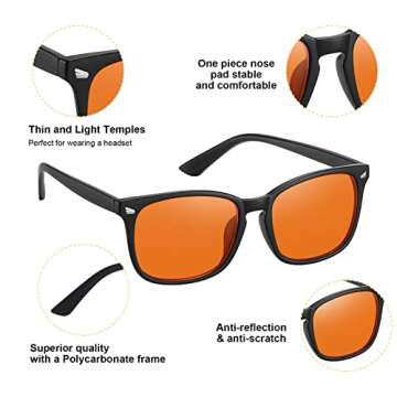 Okany Blue Light Blocking Gaming Glasses ESports Computer Glasses