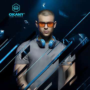 Okany Blue Light Blocking Gaming Glasses ESports Computer Glasses