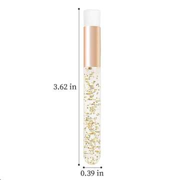 30PCS Crystal Lash Extension Cleanser Shampoo Brushes Peel Off Blackhead Brush Remover Tool,Nose Pore Deep Cleaning Brush For Eyelash Extensions (glittler gold)
