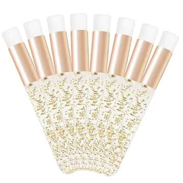 30PCS Crystal Lash Extension Cleanser Shampoo Brushes Peel Off Blackhead Brush Remover Tool,Nose Pore Deep Cleaning Brush For Eyelash Extensions (glittler gold)