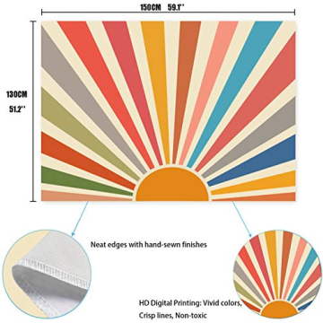 SHUIHAN Vintage Sun Tapestry for Bright Home Decor