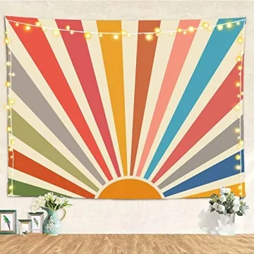 SHUIHAN Vintage Sun Tapestry for Bright Home Decor