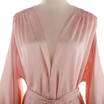 Daily Life Mall Long Lingerie for Women Ivory robe Bridal Robes with Fur Old Hollywood Robe Maternity Photoshoot Nightgown Silk dress robe Boudoir Puffy Feather Bathrobe