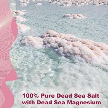 Aromasong Dead Sea Pregnancy Bath Soak 5 LB - Unscented with Pure Magnesium Flakes & Minerals - Used for Pregnancy & Postpartum Muscle Aches & Leg Discomfort - Better Absorbing Than Epsom Salt
