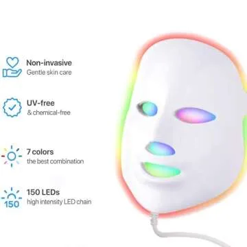 Angel Kiss Light Beauty Mask - Led Face Mask Light Therapy - Red Light Therapy Mask for Face - LED F...