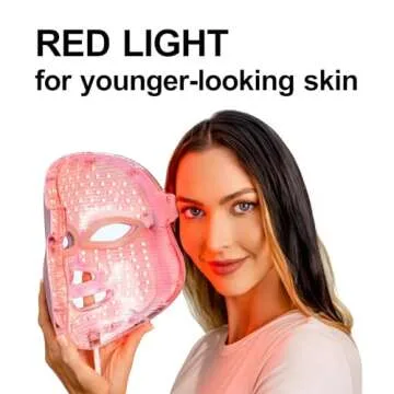 Angel Kiss Light Beauty Mask - Led Face Mask Light Therapy - Red Light Therapy Mask for Face - LED Facial Skin Care Mask