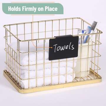 Mr. Pen- Basket Labels Clip On Set, 32 pcs, 30 Removable Bin Labels Clip On with 2 Chalk Markers, Storage Bin Labels for Storage Bins, Clip On Labels for Storage Bins, Basket Tags, Bin Clips