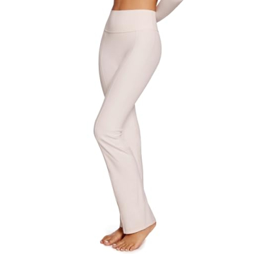 Shop INGIA High Waist Mini Flared Leggings in Coconut White