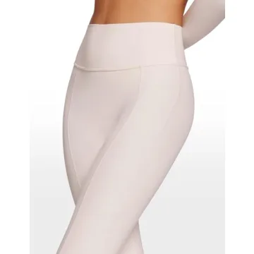 Shop INGIA High Waist Mini Flared Leggings in Coconut White