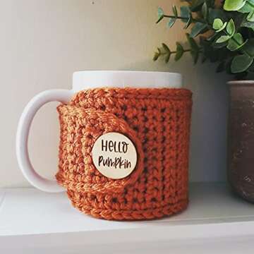Hello Pumpkin Mug Cozy Sleeve for 11 Ounce Mugs