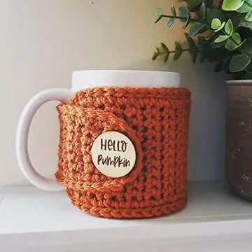 Hello Pumpkin Mug Cozy Sleeve for 11 Ounce Mugs