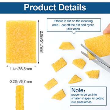 PAGOW 10PCS Rubber Cement Erasers - Essential Glue Residue Removers for Crafting and More