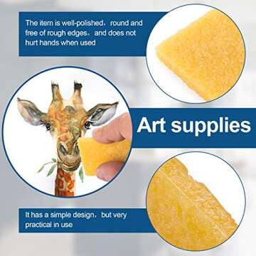 PAGOW 10PCS Rubber Cement Eraser Set for Easy Adhesive Removal