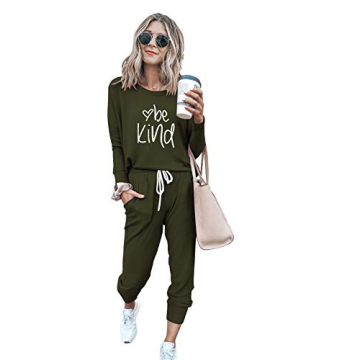 PRETTYGARDEN Women's Cozy 2 Piece Lounge Outfit Set