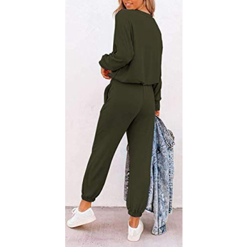 PRETTYGARDEN Women's Cozy 2 Piece Lounge Outfit Set