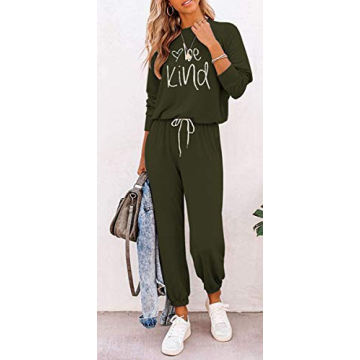 PRETTYGARDEN Women's Cozy 2 Piece Lounge Outfit Set