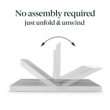 ZINUS 4 Inch Box Spring with Cover, No Assembly Mattress Foundation, Sturdy Metal Structure, Queen, White