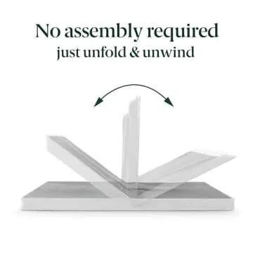 ZINUS 4 Inch Box Spring with Cover, No Assembly Mattress Foundation, Sturdy Metal Structure, Queen, White