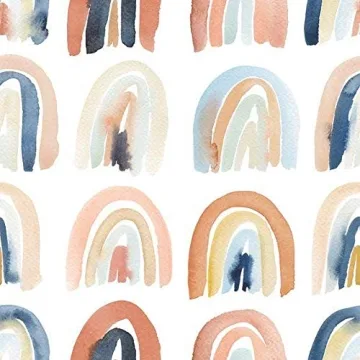 Toki Mats Mega Play Mat in Rainbow Watercolor Design