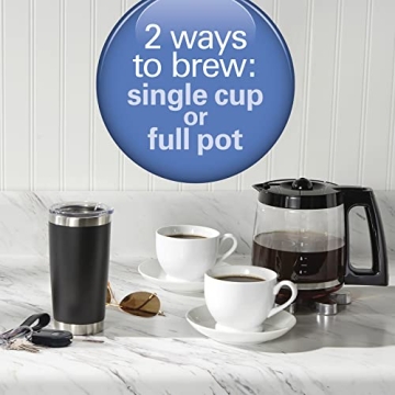 Hamilton Beach 2-Way Coffee Maker: 12 Cups & Single Serve