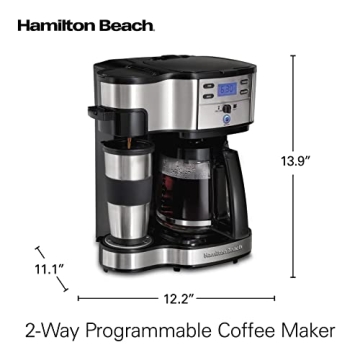 Hamilton Beach 2-Way Coffee Maker: 12 Cups & Single Serve